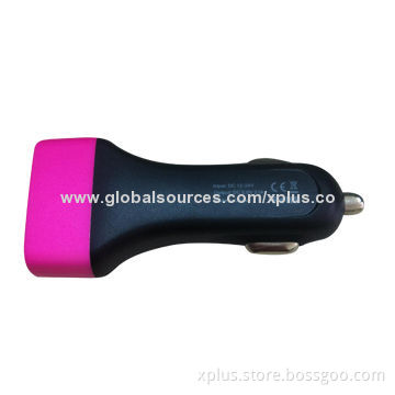 Triple USB port in-car charger with 3.1A output